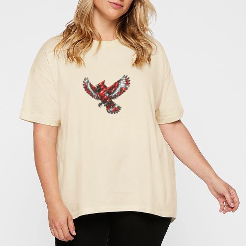 Silver Cardinal in Flight - Women's Hi-Lo Tee
