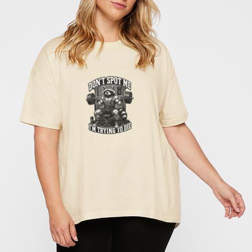 Raccoon Lifter Don’t Spot Me - Women's Hi-Lo Tee
