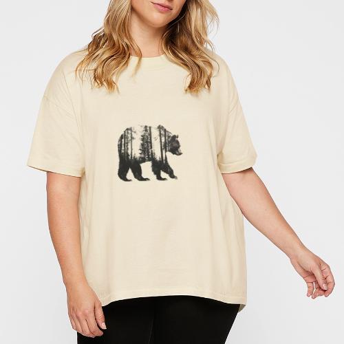 Evergreen Bear Silhouette - Women's Hi-Lo Tee