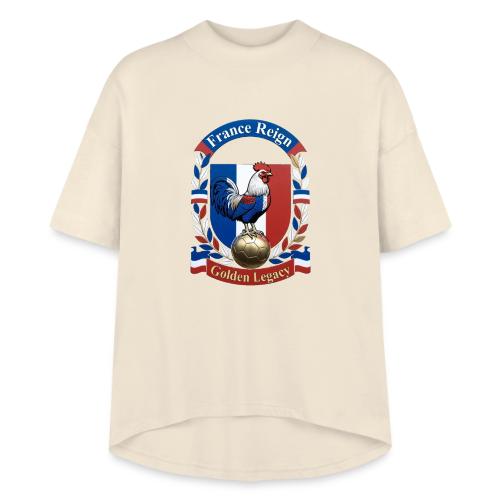 France Rooster Reign T-Shirt, Tricolore Pride Gift - Women's Hi-Lo Tee