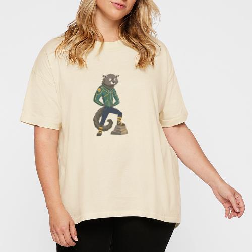 Raccoon Ranger in Neon Armor - Women's Hi-Lo Tee