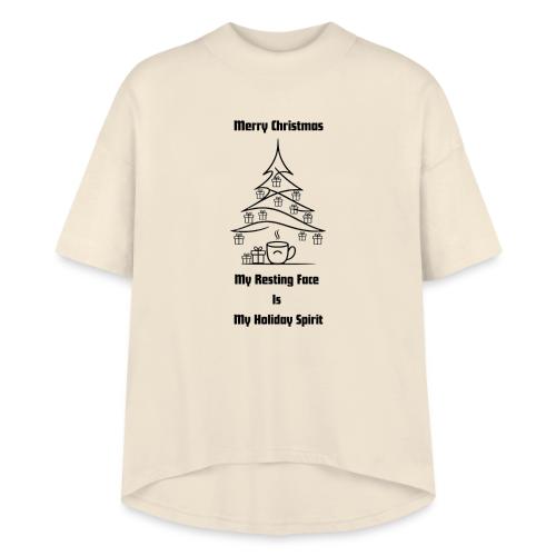 My Resting Face Is My Christmas Spirit T-Shirt - Women's Hi-Lo Tee