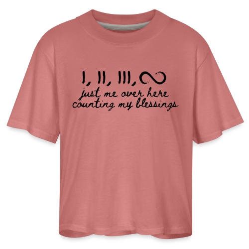Counting Blessings (black) - Women's Boxy Tee
