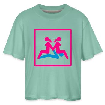 Kamasutra - Menage a Trois (FMF) - Women's Boxy Tee - saltwater - Front