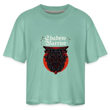  "Shadow" + "Oni" + "Samurai" + "T-Shirt" - Women's Boxy Tee - saltwater - Front
