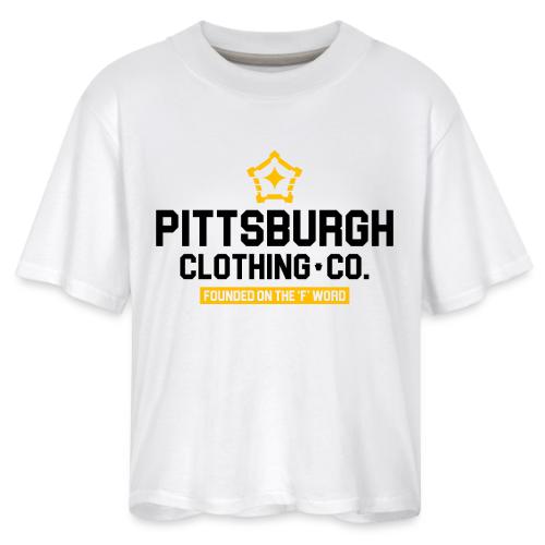 Founded on the 'F' Word Sticker - Women's Boxy Tee