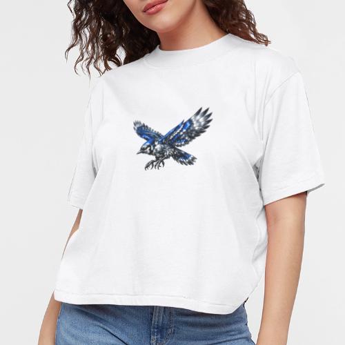 Silver Blue Jay Dive - Women's Boxy Tee
