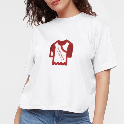 Kenada Logo white spray - Women's Boxy Tee