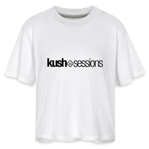 KushSessions (black logo) - Women's Boxy Tee