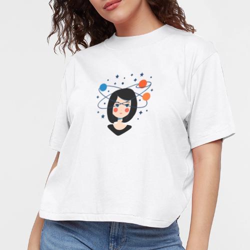 Spaced Out Girl – Mouse Pad - Women's Boxy Tee