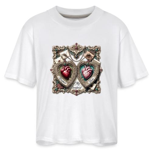 Keeper of My Deepest Love Victorian Locket T-Shirt - Women's Boxy Tee