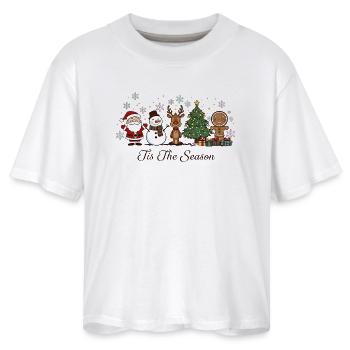 Tis The Season Christmas Icons Cute Gift - Women's Boxy Tee - white - Front