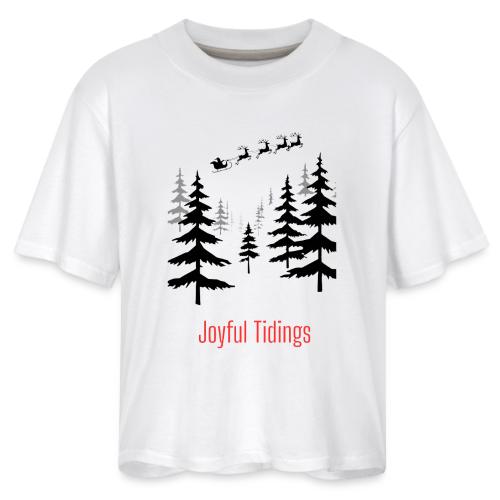 Joyful Tidings Christmas T-Shirt - Women's Boxy Tee