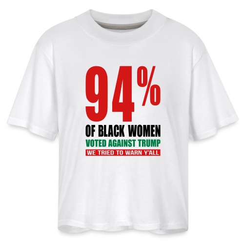 Black Women Voted Against Trump T-shirt - Women's Boxy Tee