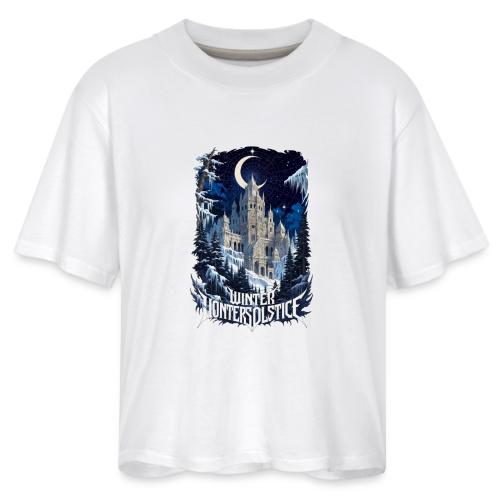 Celestial Winter Temple T-Shirt - Women's Boxy Tee