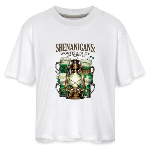 Worth a Shot Lantern Toast Graphic Tee - Women's Boxy Tee