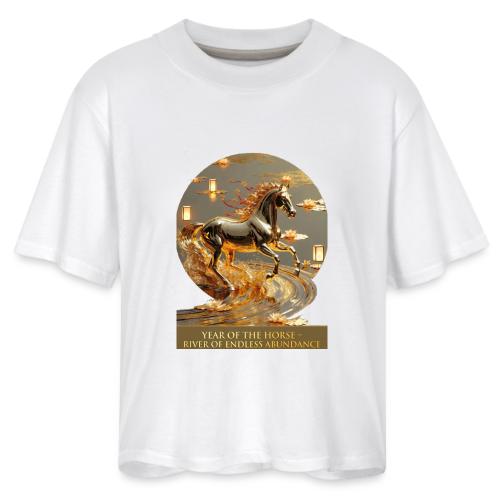 Year of the Horse Abundance T Shirt, Lunar NY Gift - Women's Boxy Tee