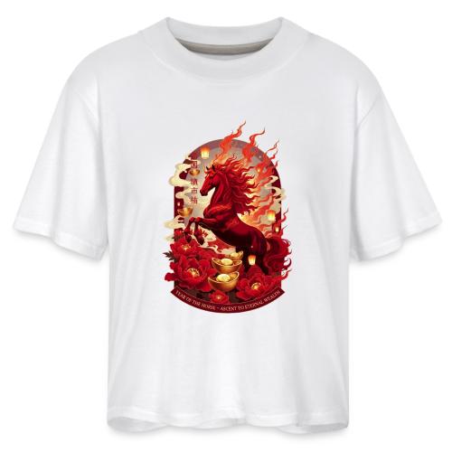Year of the Horse Ascent T Shirt, Lunar New Year - Women's Boxy Tee