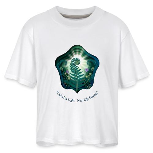 Easter Unfurl in Light Resurrection T Shirt, Gift - Women's Boxy Tee