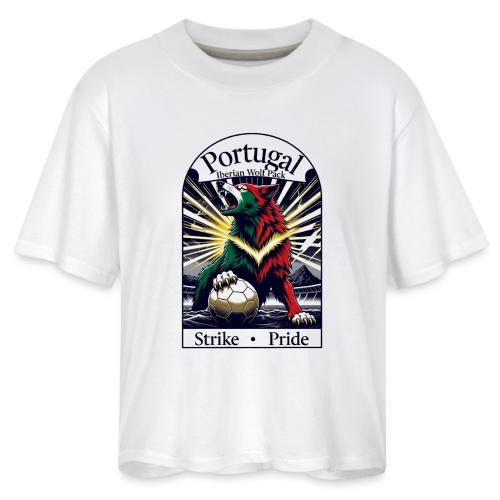 Portugal Iberian Wolf Soccer T Shirt, Pride Gift - Women's Boxy Tee