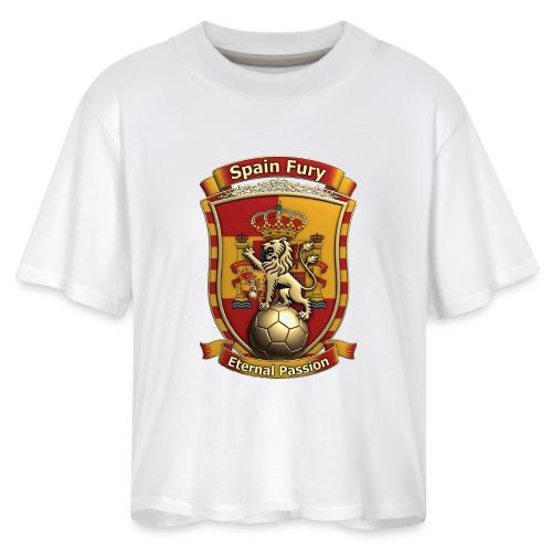 Spain Lion Fury T-Shirt, Spanish Crest Gift - Women's Boxy Tee