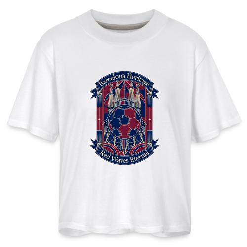 Barcelona Red Heritage T Shirt, Barsa fan Gift - Women's Boxy Tee