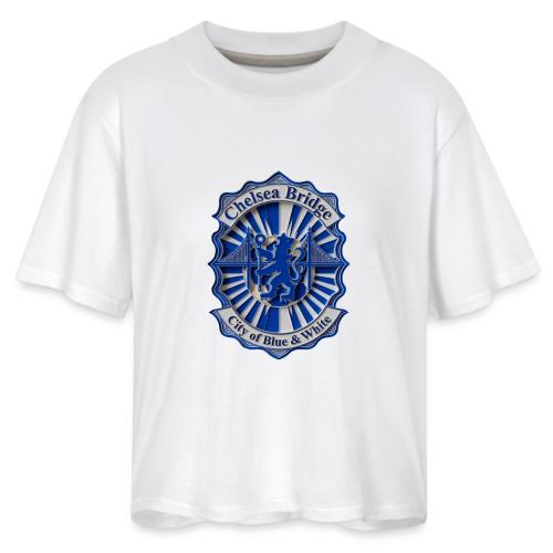 Chelsea Blue Bridge T Shirt, Soccer Fan Gift - Women's Boxy Tee