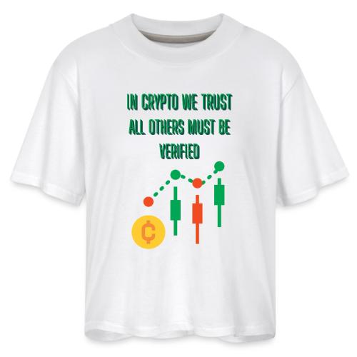 Sarcastic Bitcoin Investor T-shirt - Women's Boxy Tee