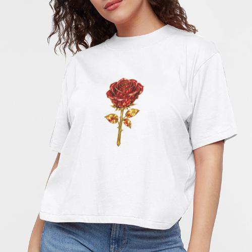 Golden Rose - Women's Boxy Tee