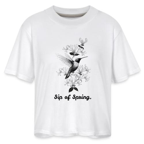 Hummingbird T-Shirt, Honeysuckle Vine - Women's Boxy Tee