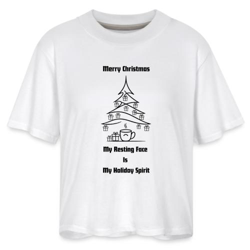 My Resting Face Is My Christmas Spirit T-Shirt - Women's Boxy Tee
