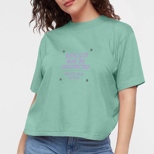 Results - Neon Purple - Women's Boxy Tee