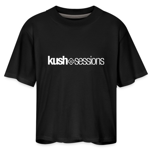 KushSessions (white logo) - Women's Boxy Tee