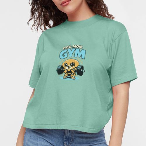 Chibi Dog Gym Workout - Women's Boxy Tee