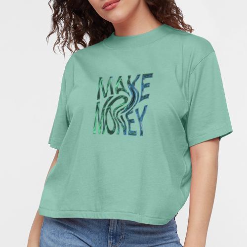 Make Money Neon 3D - Women's Boxy Tee