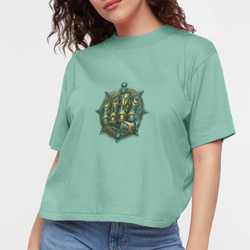 Cyberpunk Power Robot Hand - Women's Boxy Tee