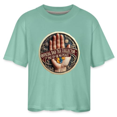 Dad Tax Collector Medallion T Shirt - Women's Boxy Tee