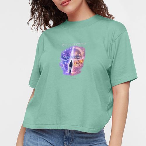 Reality Is Optional Cosmic Reality Shifting Portal - Women's Boxy Tee