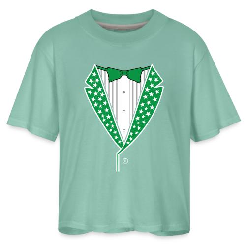 Star Tuxedo in Green PNG - Women's Boxy Tee