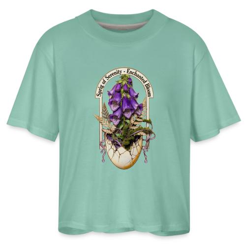 Spring Serenity Foxglove Tee, Easter Gift for wife - Women's Boxy Tee