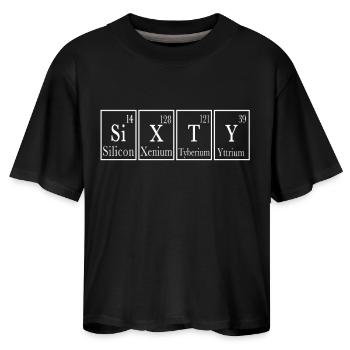 Periodic Table Funny 60th Birthday Gift idea - Women's Boxy Tee - black - Front