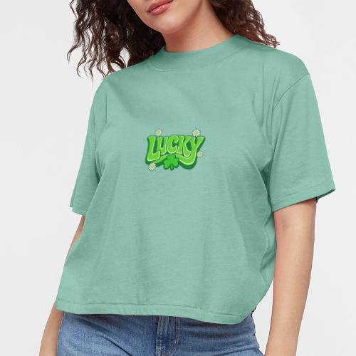 Lucky 70s Retro T-Shirt - Women's Boxy Tee