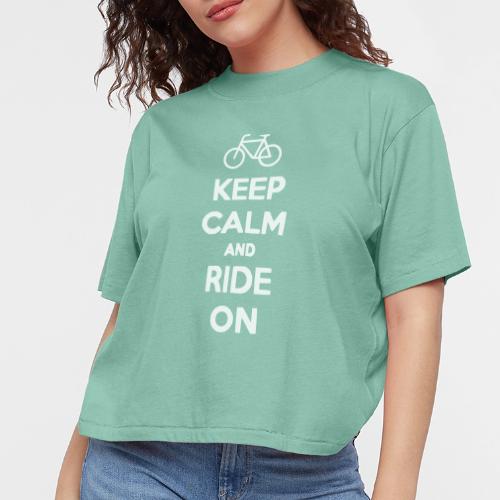 keep_calm_and_ride_on - Women's Boxy Tee
