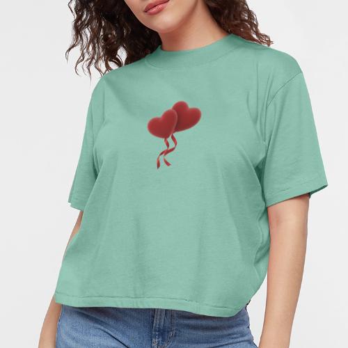 Two hearts together - Women's Boxy Tee