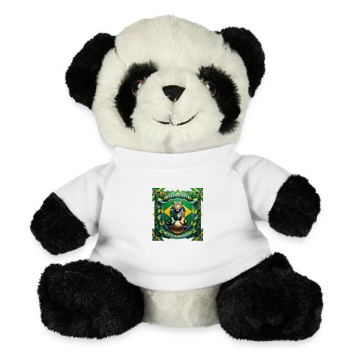 Brazil Jaguar Glory T-Shirt, Flag Pride Badge Gift - Panda Bear