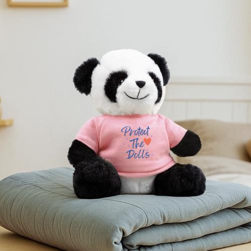 Protect The Dolls | Heart & Stars Typography - Panda Bear