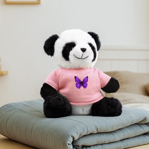 Neon Purple Butterfly - Panda Bear