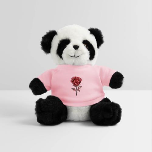 2 Set - Silver and Gold Roses - Panda Bear