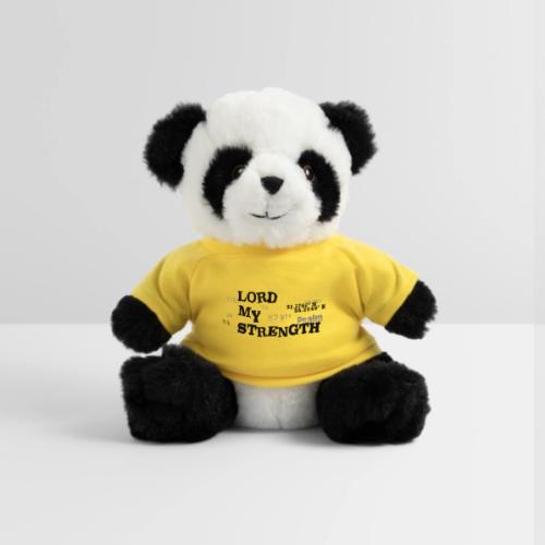 Psalm 28:7 - The Lord is My strength Eng/Hebrew - Panda Bear