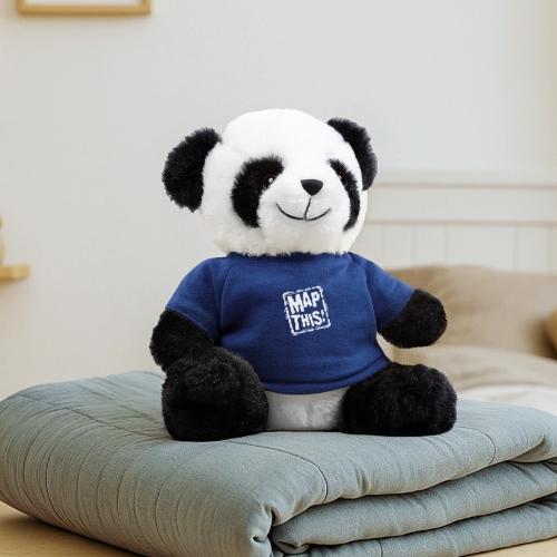 MapThis! White Stamp Logo - Panda Bear